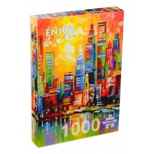 Пъзел Enjoy от 1000 части - Ню Йорк в светлини -1